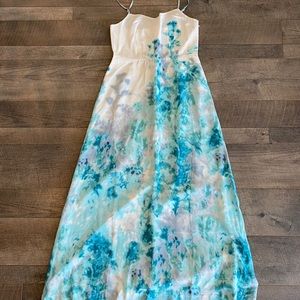 NWOT Anthropologie 100% Silk Maxi Dress